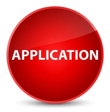 Application elegant red round button 스톡 일러스트