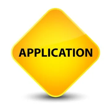 Application elegant yellow diamond button Illustrazione stock