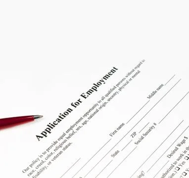 Application for employment Stock Photos