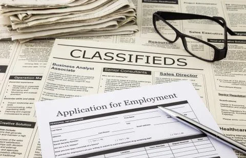Application for employment Stock Photos