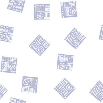 Application erp glyph seamless pattern Stock Illustration