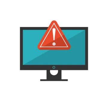 Application error isolated on white background. Vector illustration. Illustrazione stock