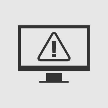 Application error isolated on white background. Vector illustration. Stock Illustration