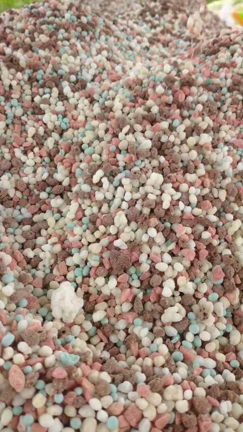Application of fertilizers to farmer Stock Footage 233983624