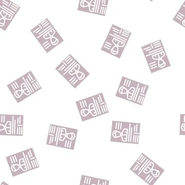 Application form cv glyph vector seamless pattern Stock Illustration