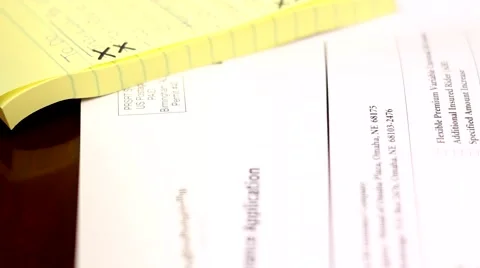 Application Form 스톡 동영상 56154782