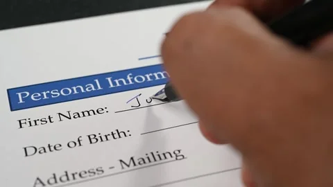 Application Form Stock Footage 304536890