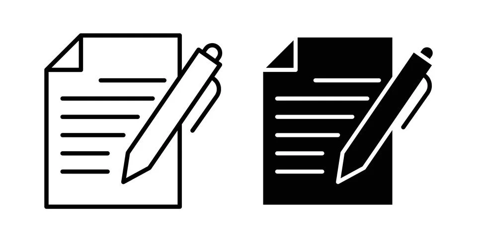 Application form icon design. Simple Vector illustrations.. Stock Illustration