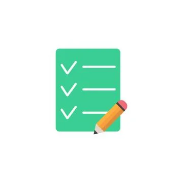 Application Form icon vector, Edit solid logo illustration, colo Stock Illustration
