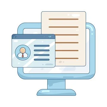 Application form Stock Illustration