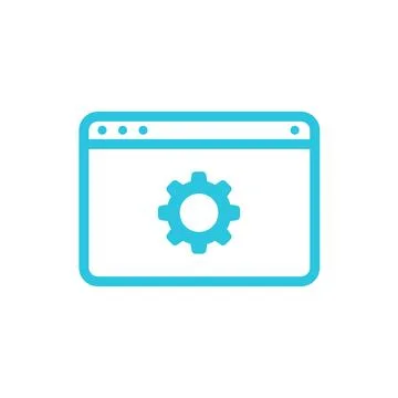 Application form, platform, build project icon. From blue icon set. Stock Illustration