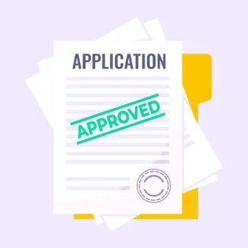 Application form submit flat style design icon sign vector illustration Stock Illustration