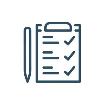 Application form vector icon Stock Illustration