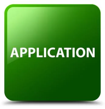 Application green square button Stock Illustration