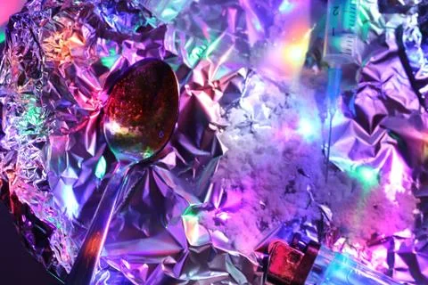 Application heroin on disco Stock Photos