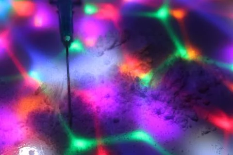 Application heroin on disco Stock Photos