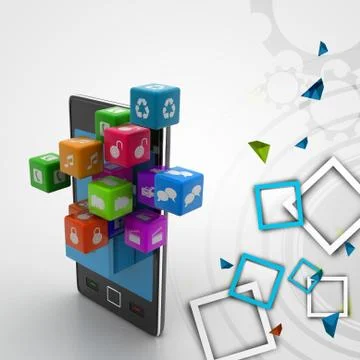 Application icon concept Stock Illustration