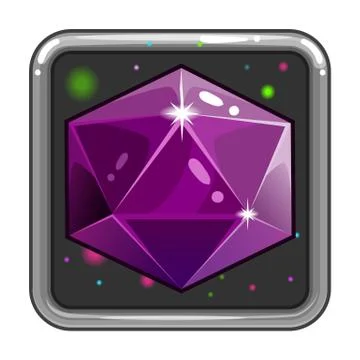 The application icon with gem Stock Illustration