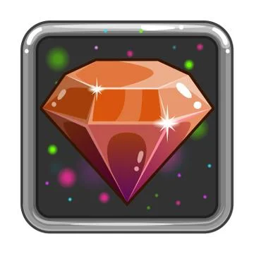 The application icon with gem Stock Illustration