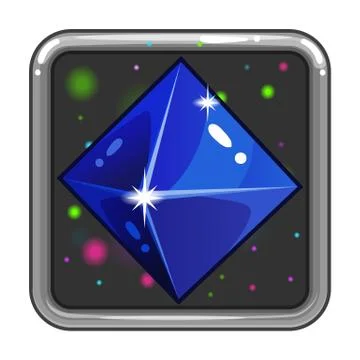 The application icon with gem Stock Illustration