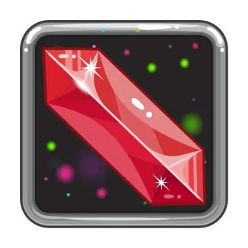 The application icon with gem Stock Illustration