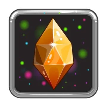 The application icon with gem Stock Illustration