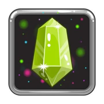 The application icon with gem Stock Illustration