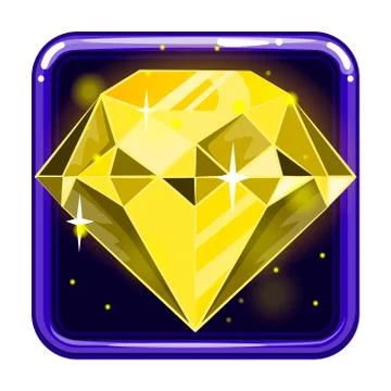 The application icon with gems  Stock Illustration