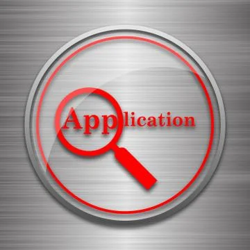 Application icon. Internet button on metallic background.. Ilustración de archivo