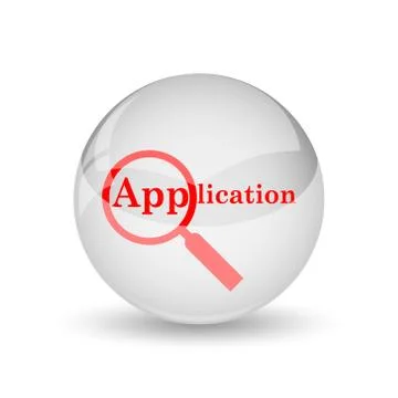 Application icon. internet button on white background.. イラスト素材