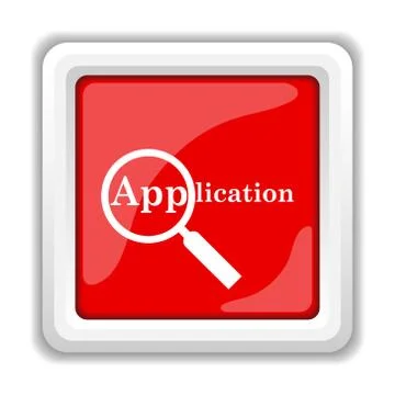 Application icon. internet button on white background.. Stock Illustration