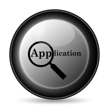 Application icon. Internet button on white background.. 스톡 일러스트