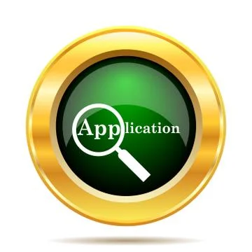 Application icon. Internet button on white background.. Stock Illustration