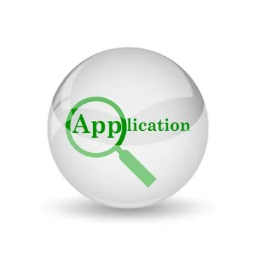 Application icon. Internet button on white background.. イラスト素材