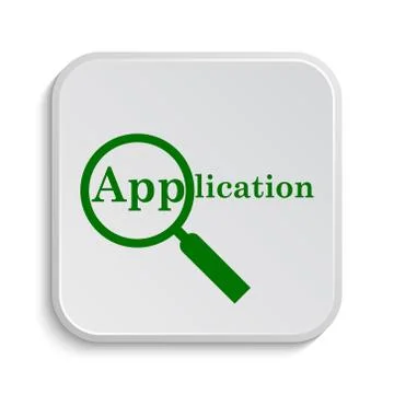 Application icon. Internet button on white background.. Stock Illustration