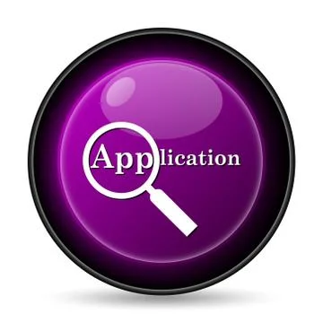 Application icon. Internet button on white background.. Stock Illustration