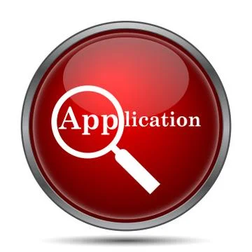 Application icon. Internet button on white background.. Stock Illustration