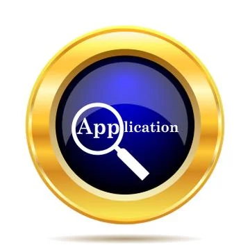 Application icon. Internet button on white background.. Stock Illustration