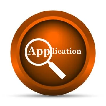 Application icon. Internet button on white background.. Stock Illustration
