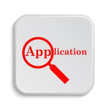 Application icon. Internet button on white background.. Stock Illustration