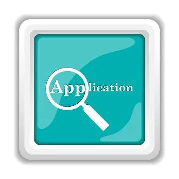 Application icon. Internet button on white background.. Stock Illustration
