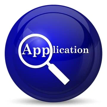 Application icon. Internet button on white background.. Stock Illustration