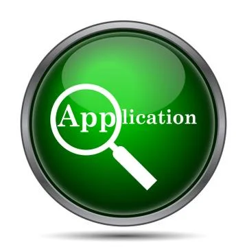 Application icon. Internet button on white background.. Stock Illustration