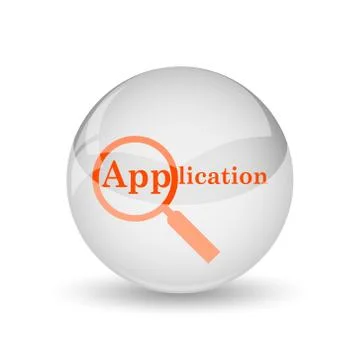 Application icon. Internet button on white background.. Stock Illustration