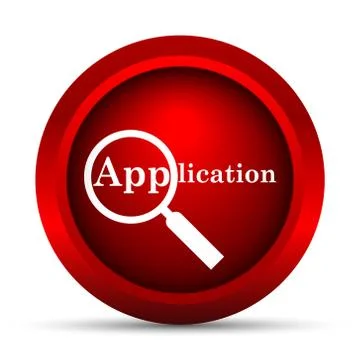 Application icon. Internet button on white background.. 스톡 일러스트