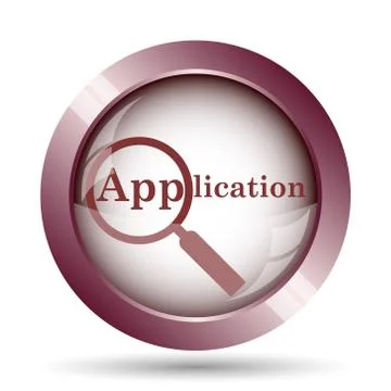 Application icon. Internet button on white background.. Stock Illustration