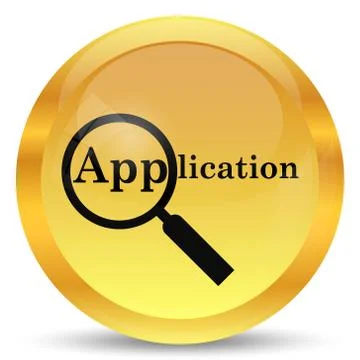 Application icon. Internet button on white background.. Stock Illustration