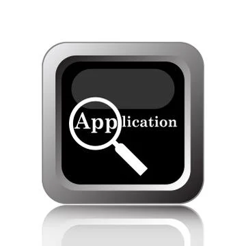 Application icon. Internet button on white background.. Stock Illustration