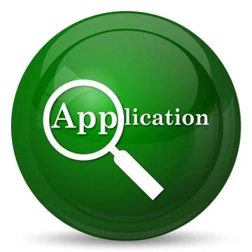 Application icon. Internet button on white background.. Stock Illustration