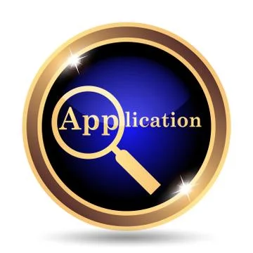 Application icon. Internet button on white background.. イラスト素材